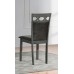 C-1097 Black PU Upholstered Cushion Seats Dining Chair.SALE JUST SET OF 2 CHAIRS (online only)