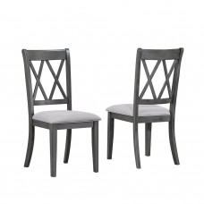 C-1098 Fabric Upholstered Cushion Seats Dining Chair.SALE JUST SET OF 2 CHAIRS. (Online Only)
