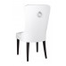 C-1151 White PU Dining Chair with Nail Head Details. SALE JUST SET OF 2 CHAIRS  (Online only)