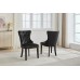 C-1226 Button Tufted Front Black Velvet Dining chair. SALE JUST SET OF 2 CHAIRS. (Online Only)