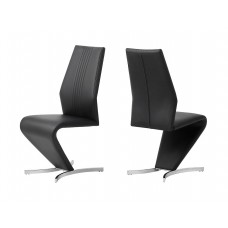C-1782 Contemporary “Z” shaped design Dining Chair.SALE JUST SET OF 2 CHAIRS. (Online Only)