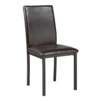 C-1036 BROWN PU DINING CHAIR . Set of 4 Chairs  (ONLINE ONLY)