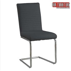 C-1040-B BLACK PU DINING CHAIR  ( (ONLINE ONLY)