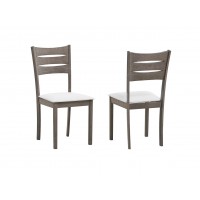 C-1052 Creme Fabric seat Dining chair . SALE JUST SET OF 2 CHAIRS. Online Only
