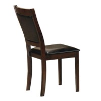 C-1064 BLACK PU DINING CHAIR.  Set of 2 Chairs  (ONLINE ONLY)