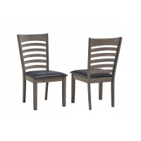 C-1081 Black PU Seat Dining Chair . SET OF 2 CHAIRS (Online only)