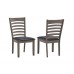 IF-1080/ C-1081-7 pcs. Dining Set.63" Wooden Antique Grey Table and 6 chairs  (Online only)