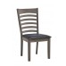 C-1081 Black PU Seat Dining Chair . SALE JUST SET OF 2 CHAIRS (Online only)