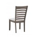 C-1082 Creme Upholstered  Fabric seats Dining chair. SALE JUST SET OF 2 CHAIRS (online only)