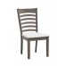C-1082 Creme Upholstered  Fabric seats Dining chair. SET OF 2 CHAIRS (online only)