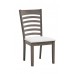 C-1082 Creme Upholstered  Fabric seats Dining chair. SALE JUST SET OF 2 CHAIRS (online only)