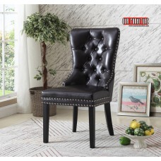 C-1150 BLACK PU DINING CHAIR   (EXCLUSIVE ONLINE SALE !)
