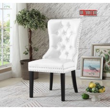C-1151  WHITE PU DINING CHAIR  (EXCLUSIVE ONLINE SALE !)
