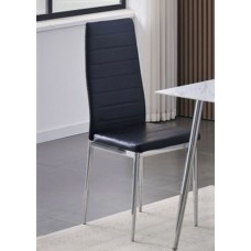 C-5081 Black PU Cushion Seat Dining chair.(Online only)