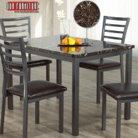 IF-1026 Faux Marble top Dining Table (Online only)