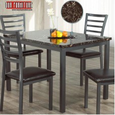 IF-1026 Faux Marble top Dining Table (Online only)