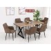 T-1811 Faux Live Edge Wood Dining Table (Online only)
