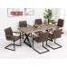 T-1811 Faux Live Edge Wood Dining Table (Online only)