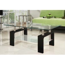IF-2004 Coffee Table - Wood and Glass. (Online Only)