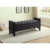 IF-6403 Storage Bench  Charcoal Fabric (Online only)