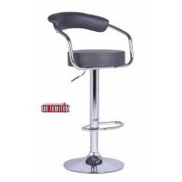 ST-7500-G Grey PU Adjustable Bar Stool. SET OF 2 CHAIRS (Online only)