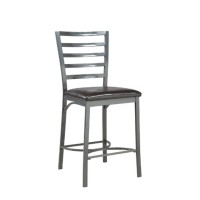ST-1004 Black PU Pub Stool. (SET OF 2 CHAIRS) (Online only)