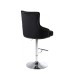 ST-6021 Black Velvet Bar Stool with Deep Tufting. (Online only)