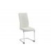 IF-1442 C-1878-7 Pcs. Dining Set -White Marble Glass Table & 6 White PU Dining Chair (Online only)