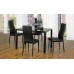 IF-5053 Dining Table with Black Tempered Glass (Online only)