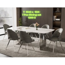 T-1540 C-1541 7 Pcs. Dining Set (Online Only)