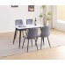 T-1630 Sintered Stone Top in Snowy White Marble Finish Dining Table (Online Only )