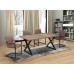 T-1812  Wood Table With Black Metal Legs (Online only)