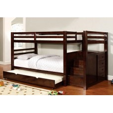 B-118 SINGLE/ SINGLE STAIRCASE BUNK BED.(ONLINE ONLY)