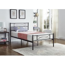 IF-154-B Black Metal Single, Double size bed (Online only)