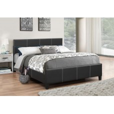 IF-165  Black PU Single, Double, Queen Size bed. (Online only)
