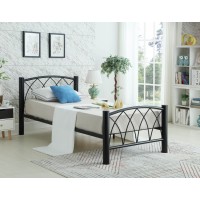 IF-182 Black Metal Single, Double, Queen Size bed (Online Only)