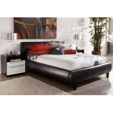 IF-193-B Black PU Double, Queen  Size bed (Online only)