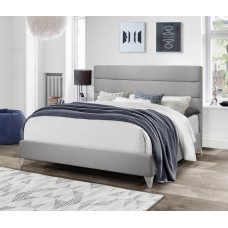 IF-5235 Grey Fabric queen, King size bed (Online only)