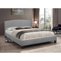 IF-5410 Grey Fabric Single, Double, Queen Bed. (online only)