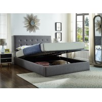 IF-5445 Grey Fabric Storage Bed with Hydraulic Lift. All sizes. (Online only)