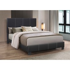 IF-5470 Black PU Double, Queen Bed. (Online only)