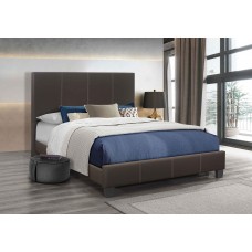 IF-5472 Brown PU Double, Queen Bed (Online only)