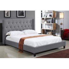 IF-5801 Light Grey Fabric Double, Queen, King Size bed. (Online only)