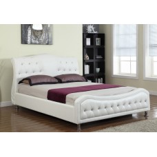 IF-5835 White PU  Queen size bed (Online only)