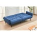 IF-8040 Soft Blue Fabric Sofa bed.(Online Only)