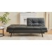 IF-8050 Black PU Sofa Bed Convertible Couch for Small Spaces (Online Only)