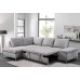 IF-9022 Grey Fabric Sofa Bed Sectional Left Hand Chaise (Online Only) 