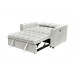 IF-9028 Soft creme Fabric Sofa Bed Convertible Couch for Small Spaces (Online Only)
