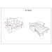 IF-9028 Soft creme Fabric Sofa Bed Convertible Couch for Small Spaces (Online Only)