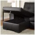 IF-9032 Black PU Sofabed Reversible Sectional with Storage (Online Only) 